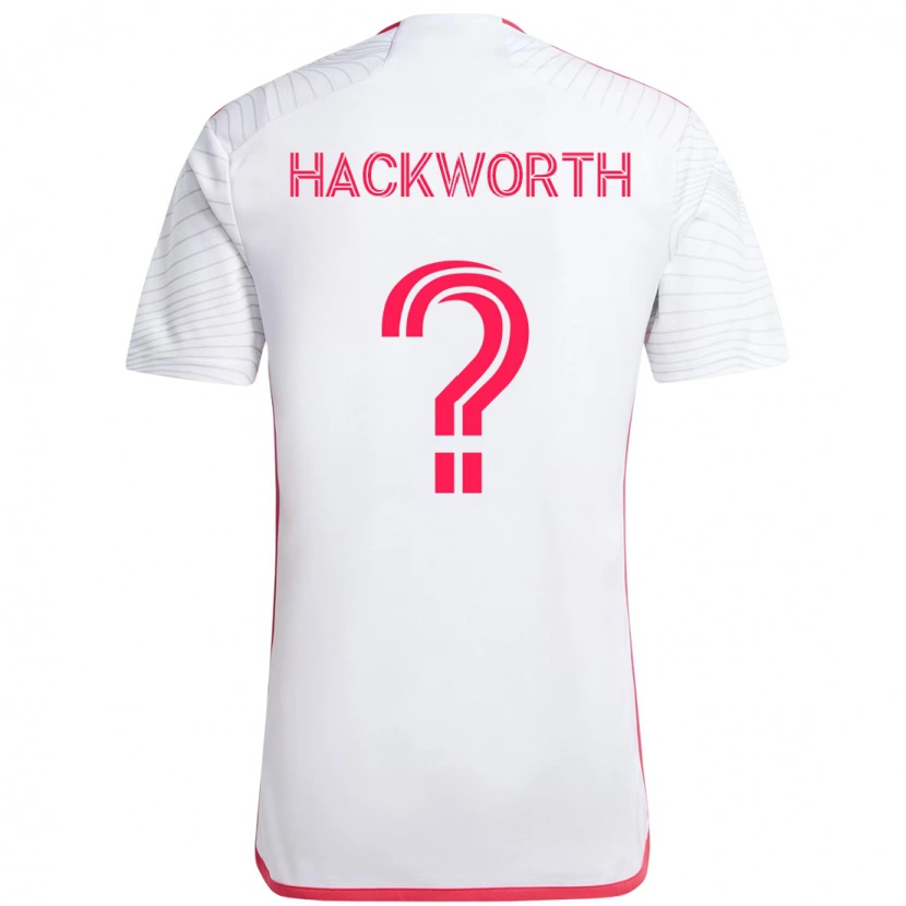 Danxen Homem Camisola Larsen Hackworth #0 Branco Magenta Alternativa 2025/26 Camisa