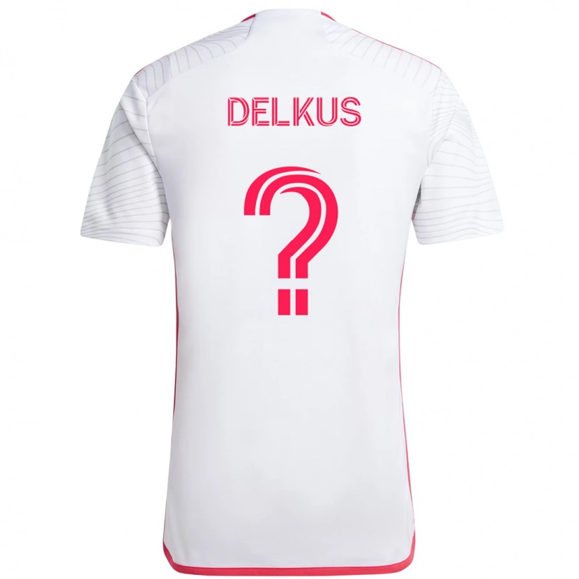 Danxen Homem Camisola Jackson Delkus #0 Branco Magenta Alternativa 2025/26 Camisa