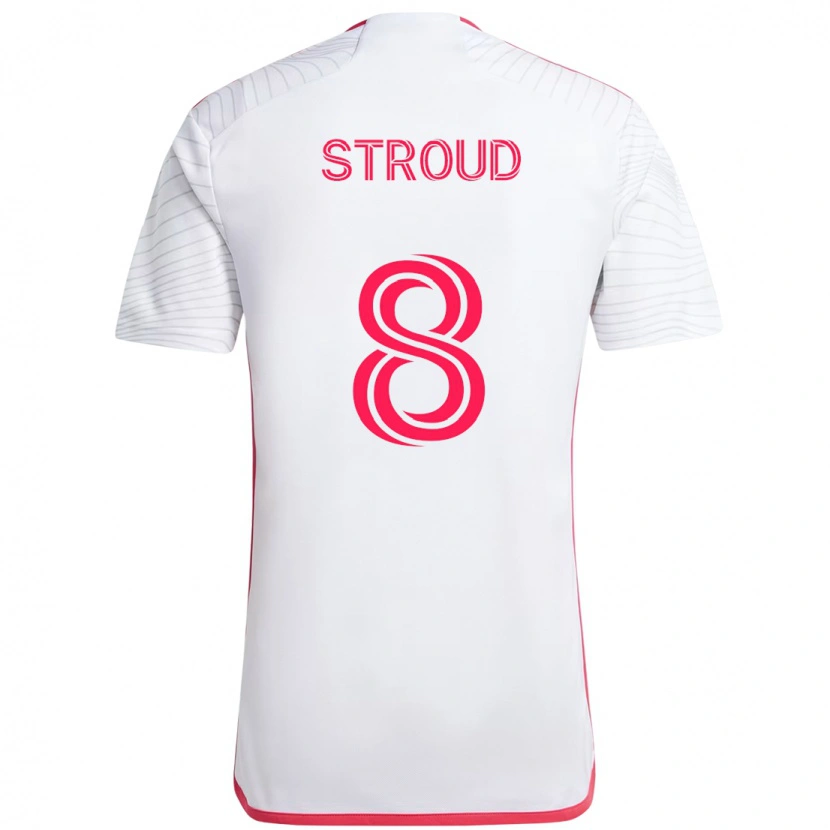 Danxen Homem Camisola Jared Stroud #8 Branco Magenta Alternativa 2025/26 Camisa