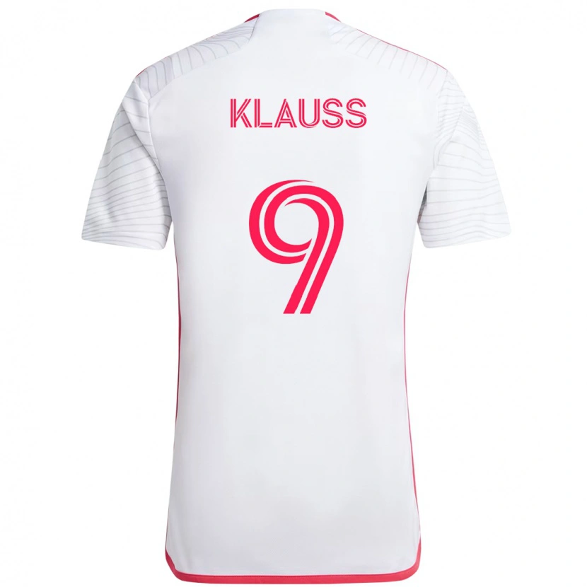 Danxen Homem Camisola João Klauss #9 Branco Magenta Alternativa 2025/26 Camisa