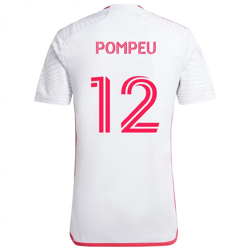 Danxen Homem Camisola Célio Pompeu #12 Branco Magenta Alternativa 2025/26 Camisa