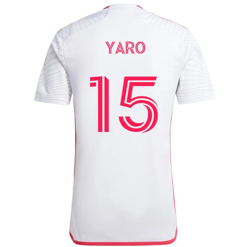 Danxen Homem Camisola Joshua Yaro #15 Branco Magenta Alternativa 2025/26 Camisa