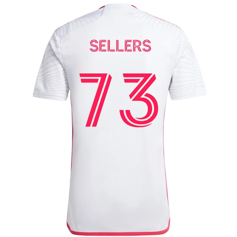 Danxen Homem Camisola Braydon Sellers #73 Branco Magenta Alternativa 2025/26 Camisa