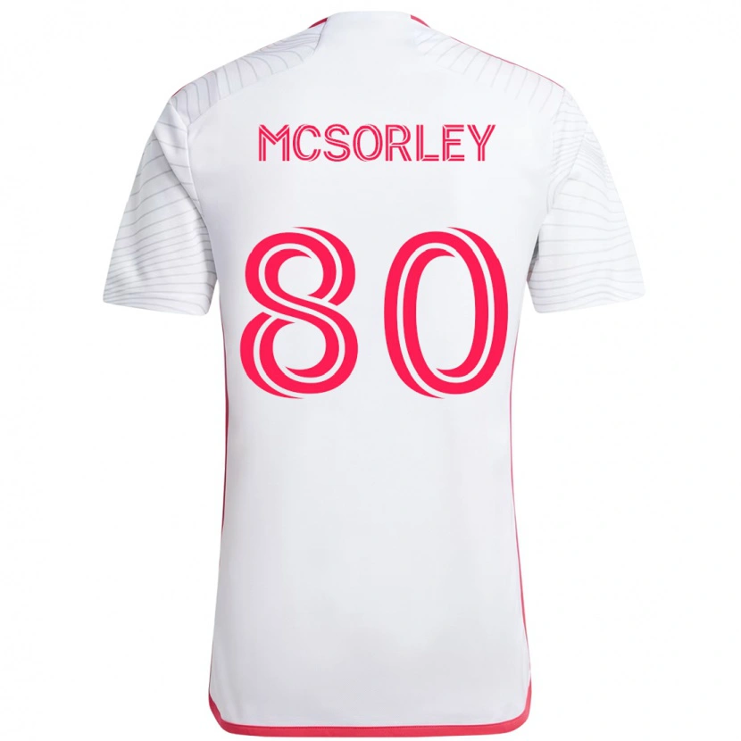 Danxen Homem Camisola Brendan Mcsorley #80 Branco Magenta Alternativa 2025/26 Camisa