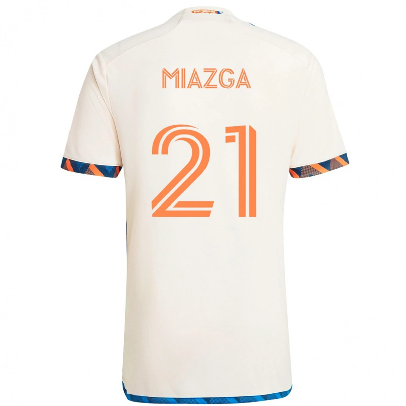 Danxen Homem Camisola Matt Miazga #21 Branco Azul Laranja Alternativa 2025/26 Camisa
