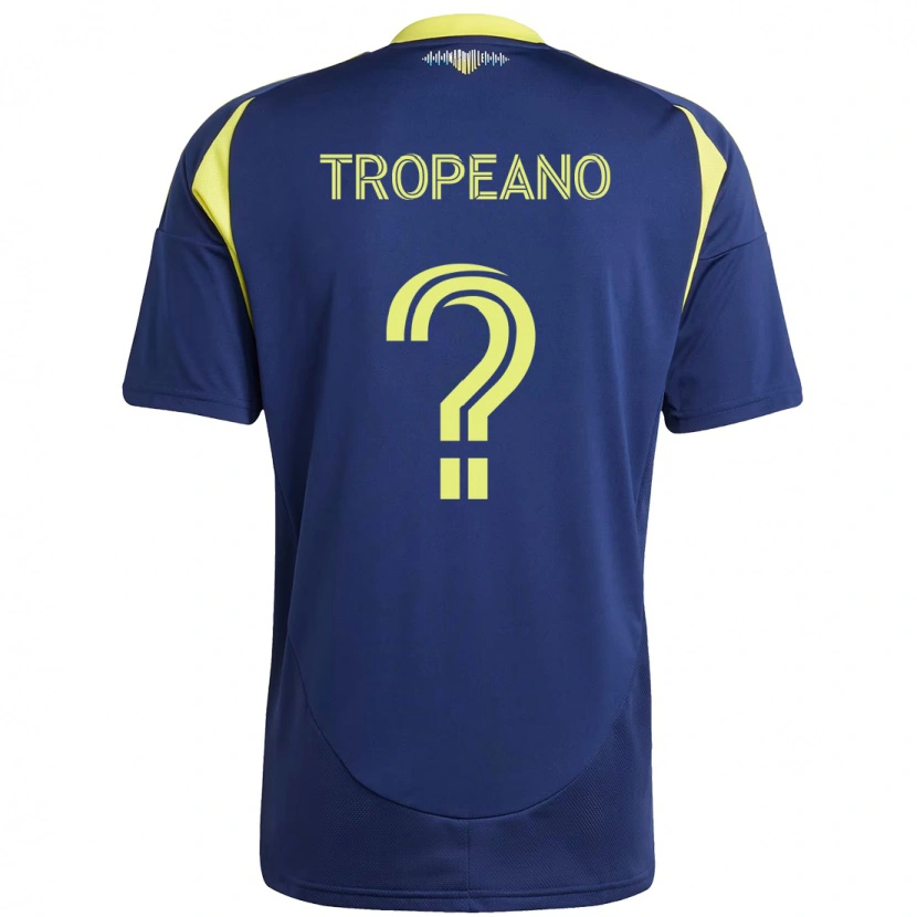 Danxen Homem Camisola Tristan Tropeano #0 Azul Marinho Amarelo Alternativa 2025/26 Camisa