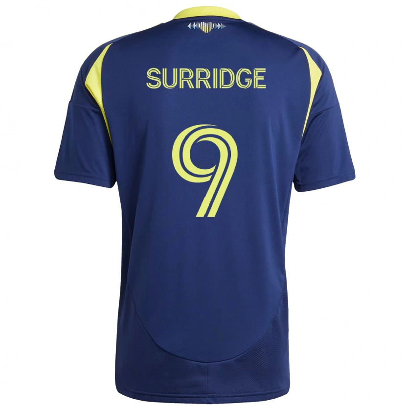 Danxen Homem Camisola Sam Surridge #9 Azul Marinho Amarelo Alternativa 2025/26 Camisa