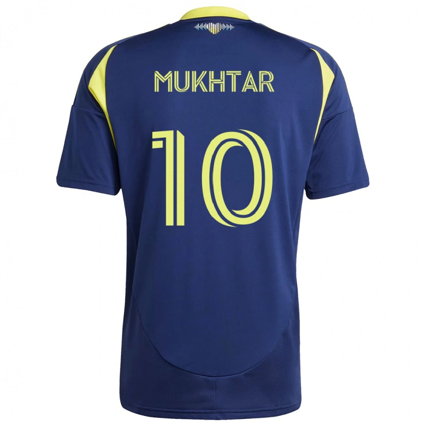 Danxen Homem Camisola Hany Mukhtar #10 Azul Marinho Amarelo Alternativa 2025/26 Camisa