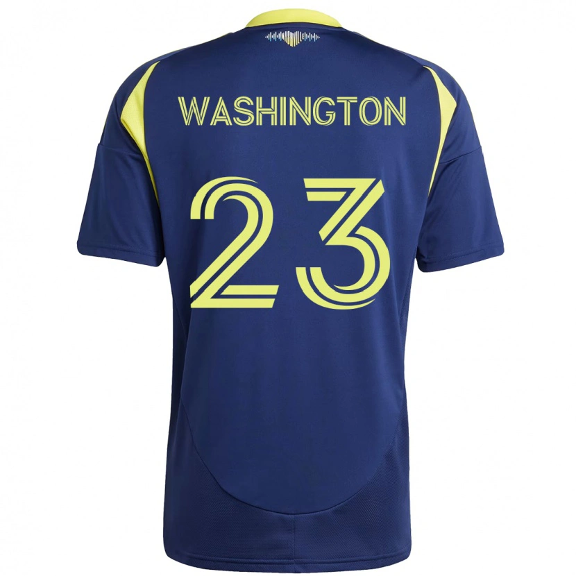 Danxen Homem Camisola Taylor Washington #23 Azul Marinho Amarelo Alternativa 2025/26 Camisa