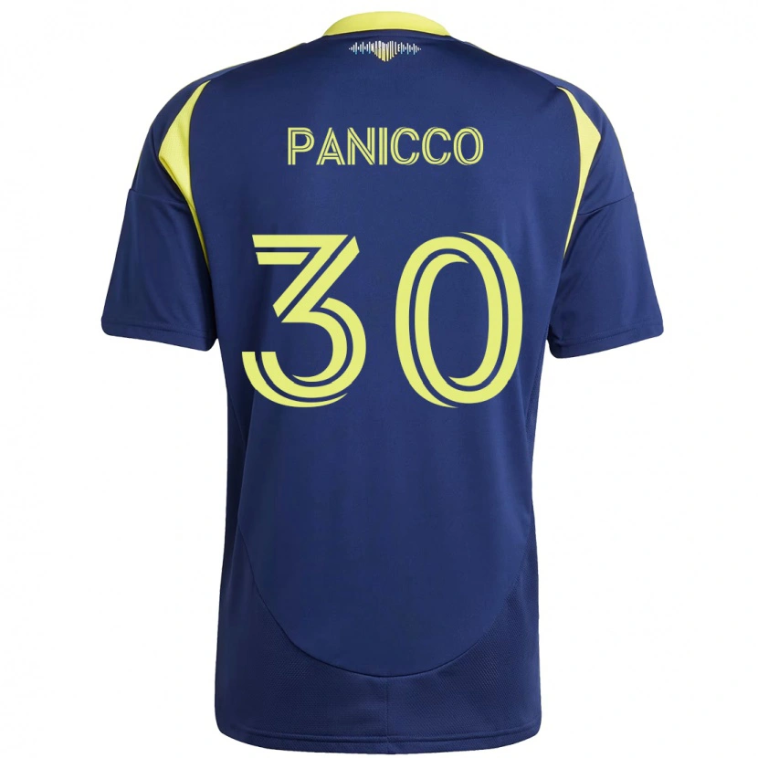 Danxen Homem Camisola Elliot Panicco #30 Azul Marinho Amarelo Alternativa 2025/26 Camisa