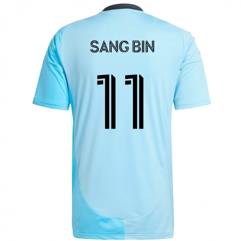 Danxen Homem Camisola Sang-Bin Jeong #11 Azul Celeste Alternativa 2025/26 Camisa