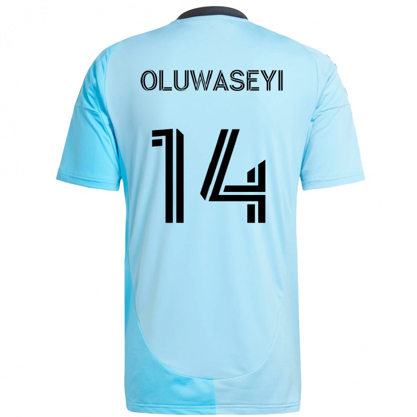 Danxen Homem Camisola Tani Oluwaseyi #14 Azul Celeste Alternativa 2025/26 Camisa