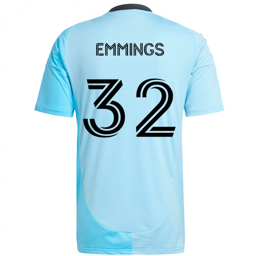 Danxen Homem Camisola Fred Emmings #32 Azul Celeste Alternativa 2025/26 Camisa