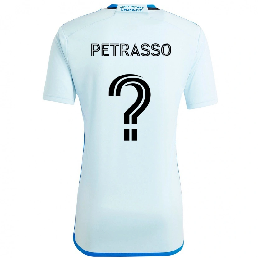 Danxen Homem Camisola Luca Petrasso #0 Azul Celeste Azul Escuro Alternativa 2025/26 Camisa