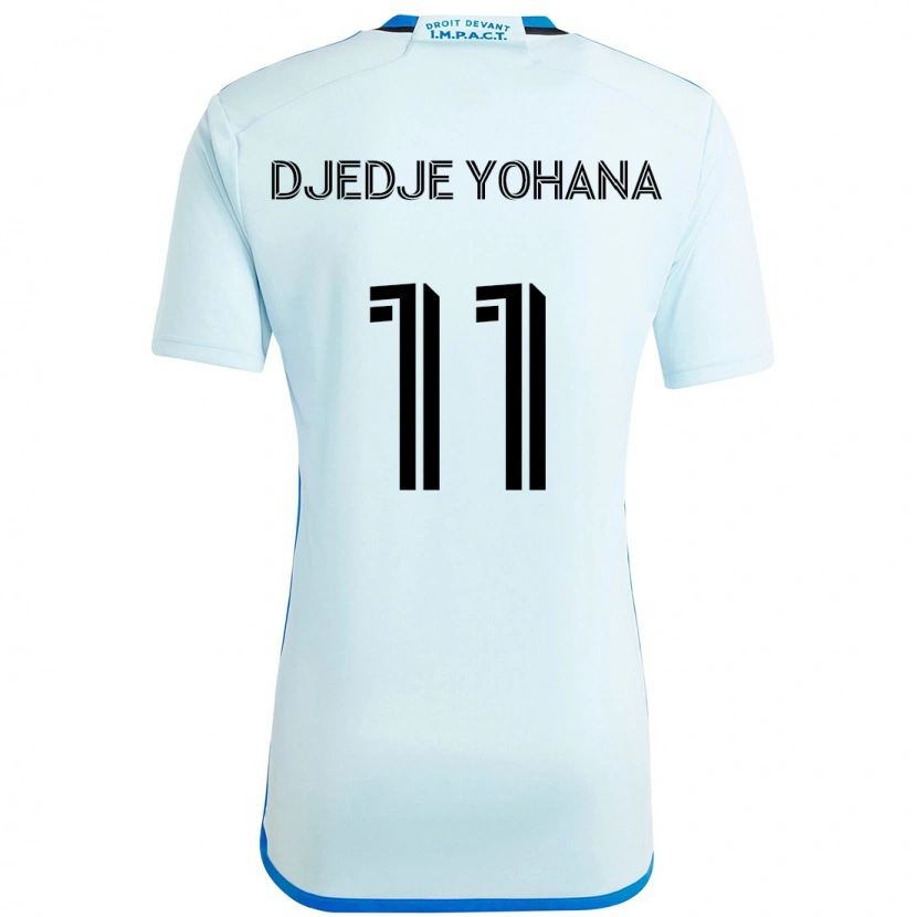 Danxen Homem Camisola Kabie Djedje Yohana #11 Azul Celeste Azul Escuro Alternativa 2025/26 Camisa
