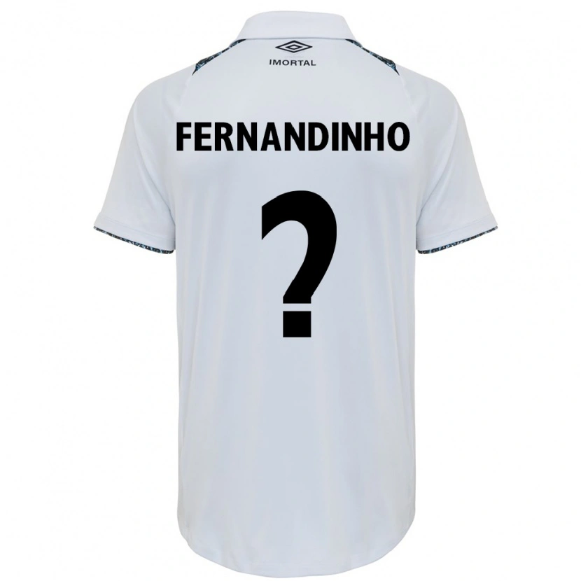 Danxen Homem Camisola Fernandinho #0 Branco Azul Alternativa 2025/26 Camisa