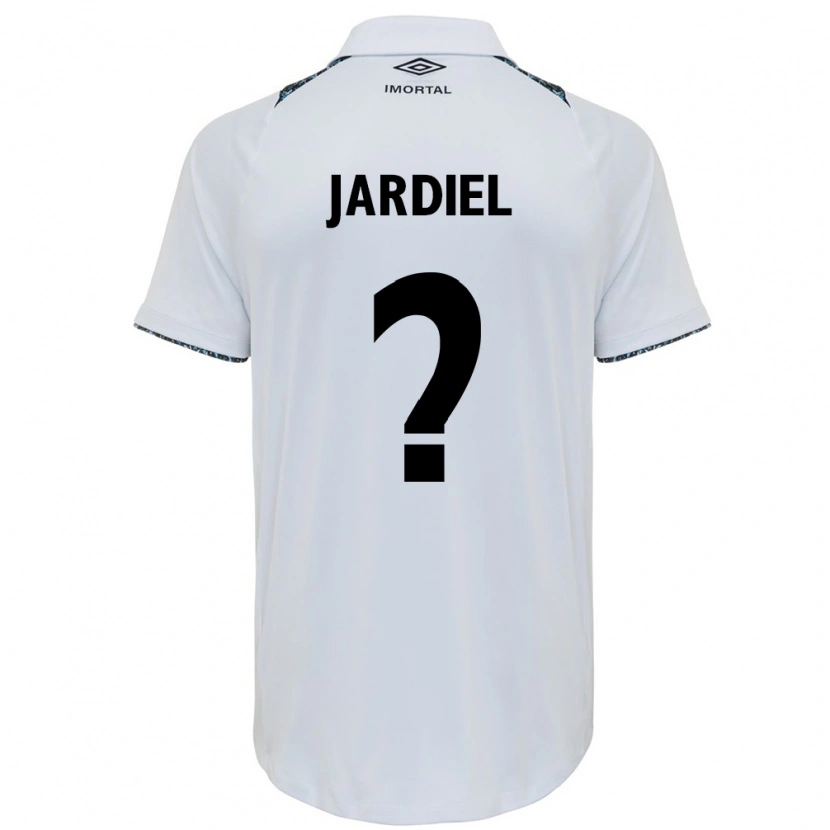 Danxen Homem Camisola Jardiel #0 Branco Azul Alternativa 2025/26 Camisa