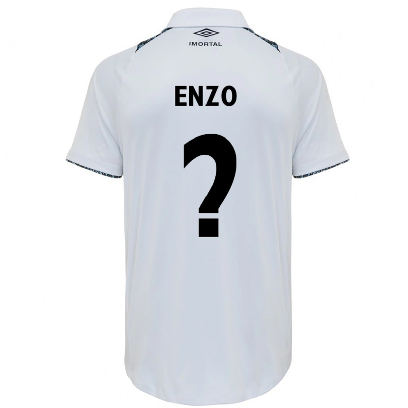 Danxen Homem Camisola Enzo #0 Branco Azul Alternativa 2025/26 Camisa