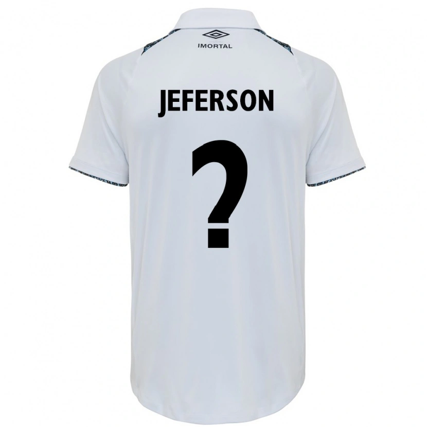 Danxen Homem Camisola Jeferson #0 Branco Azul Alternativa 2025/26 Camisa