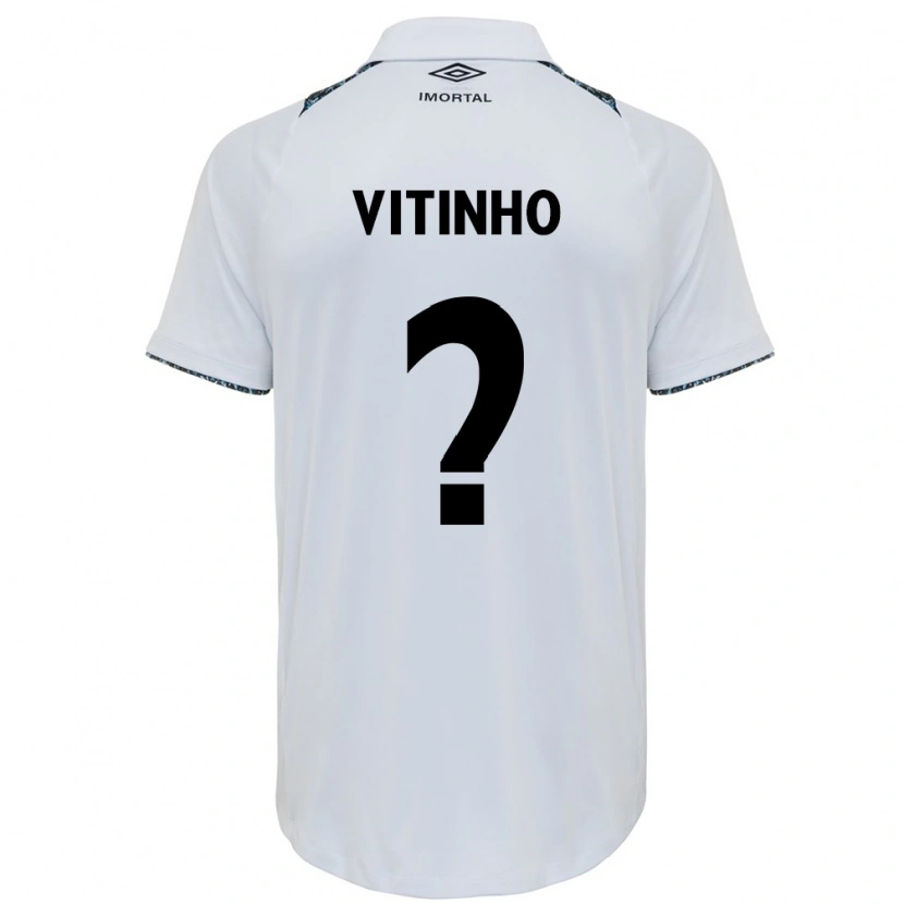 Danxen Homem Camisola Vitinho #0 Branco Azul Alternativa 2025/26 Camisa