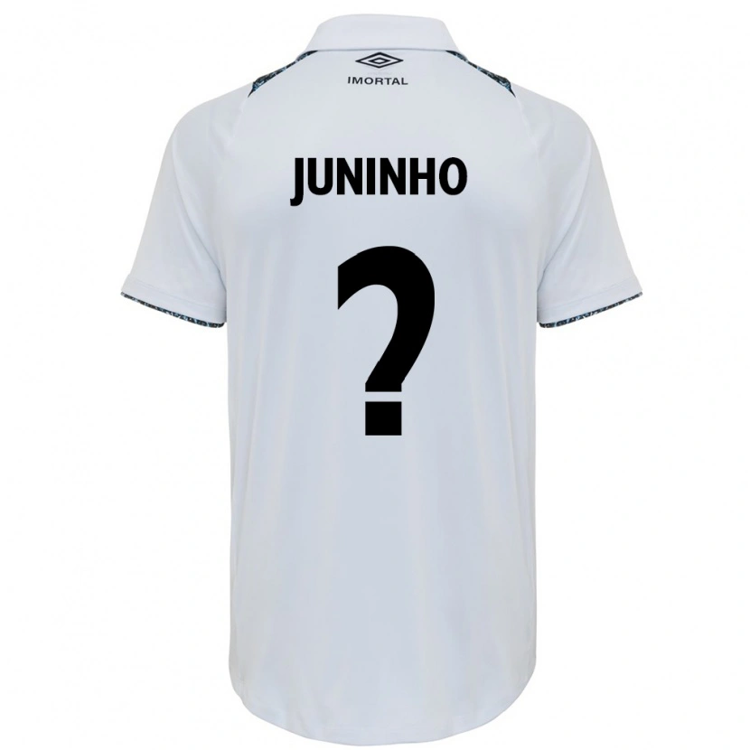 Danxen Homem Camisola Juninho #0 Branco Azul Alternativa 2025/26 Camisa
