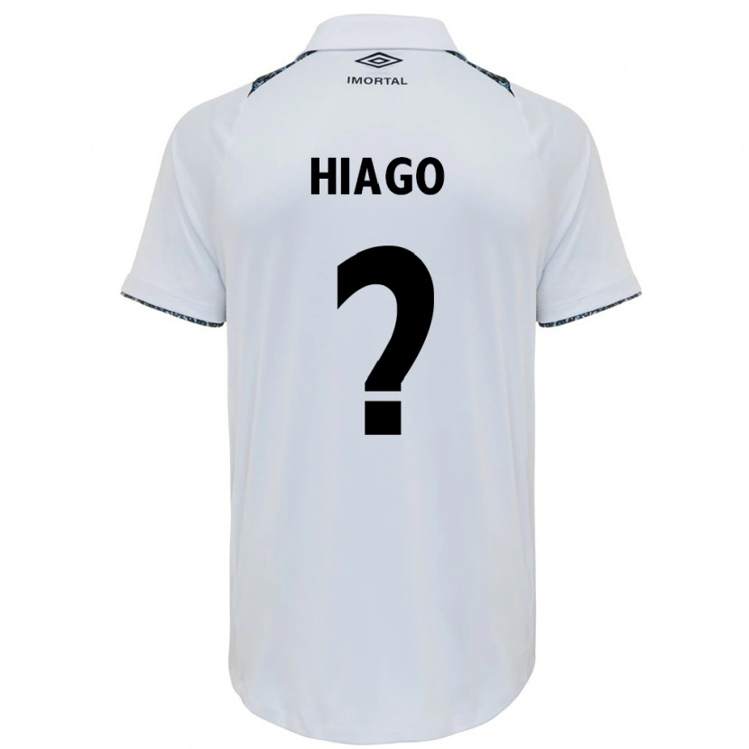 Danxen Homem Camisola Hiago #0 Branco Azul Alternativa 2025/26 Camisa