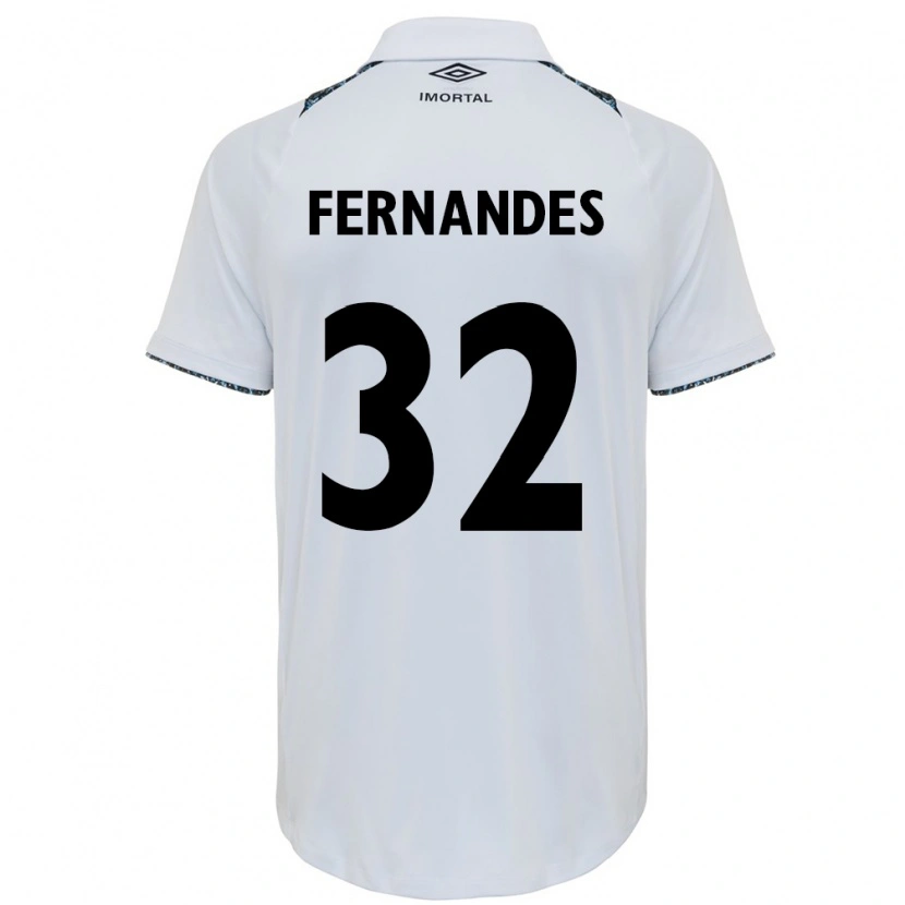 Danxen Homem Camisola Nathan Fernandes #32 Branco Azul Alternativa 2025/26 Camisa