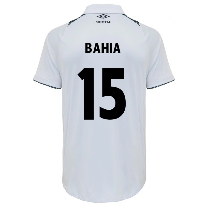 Danxen Homem Camisola Raíssa Bahia #15 Branco Azul Alternativa 2025/26 Camisa
