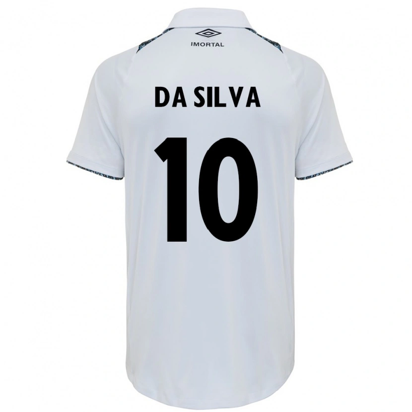 Danxen Homem Camisola Juliana Odilon Da Silva #10 Branco Azul Alternativa 2025/26 Camisa
