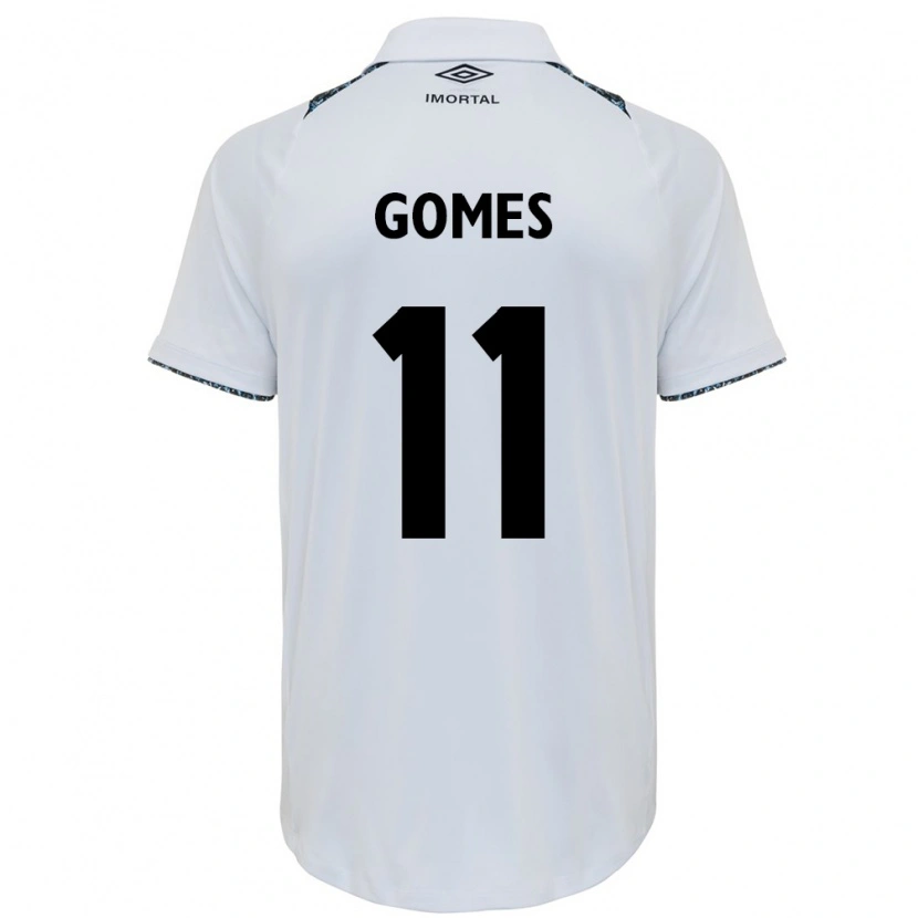 Danxen Homem Camisola Joyce Gomes Da Silva #11 Branco Azul Alternativa 2025/26 Camisa