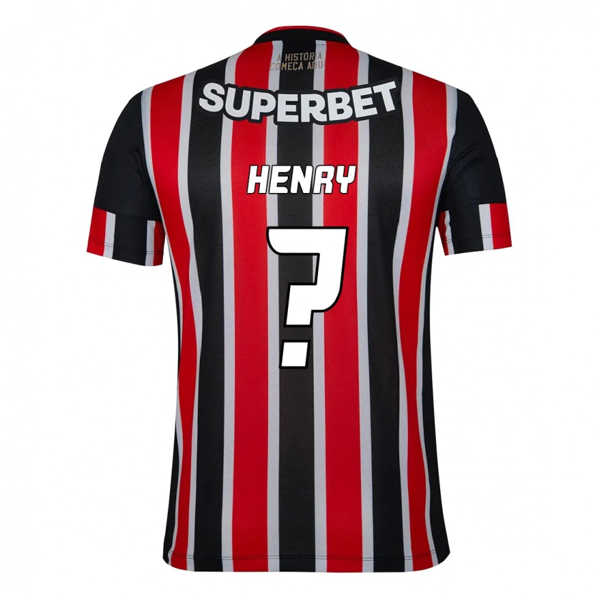 Danxen Homem Camisola Thierry Henry #0 Preto Vermelho Alternativa 2025/26 Camisa