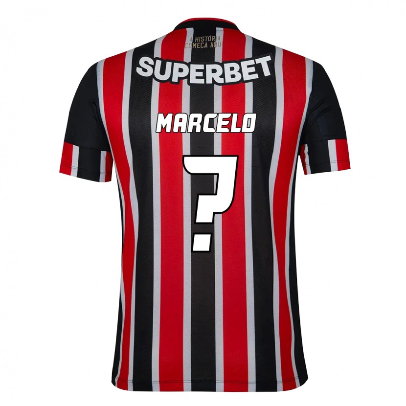Danxen Homem Camisola Marcelo #0 Preto Vermelho Alternativa 2025/26 Camisa