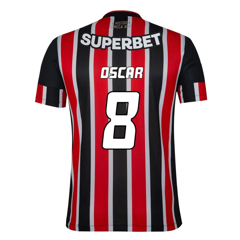 Danxen Homem Camisola Oscar #8 Preto Vermelho Alternativa 2025/26 Camisa