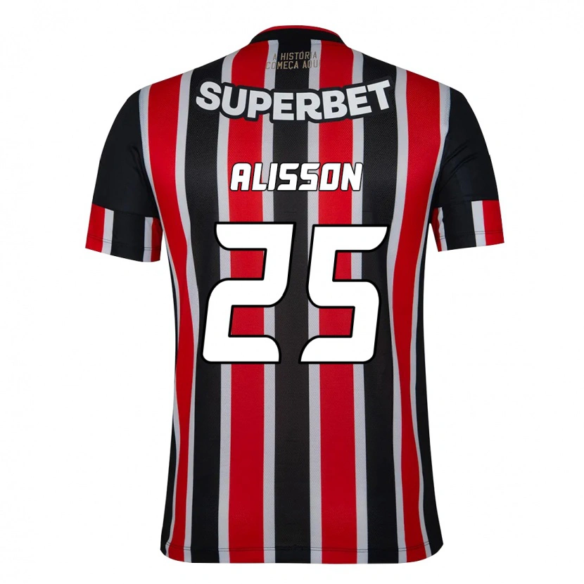 Danxen Homem Camisola Alisson #25 Preto Vermelho Alternativa 2025/26 Camisa