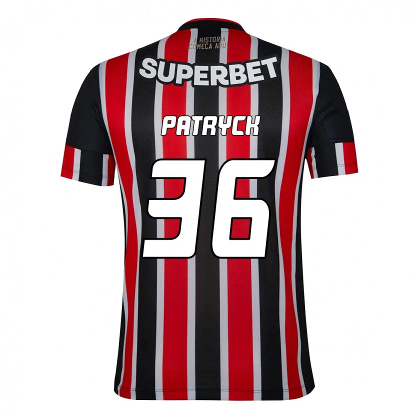 Danxen Homem Camisola Patryck #36 Preto Vermelho Alternativa 2025/26 Camisa