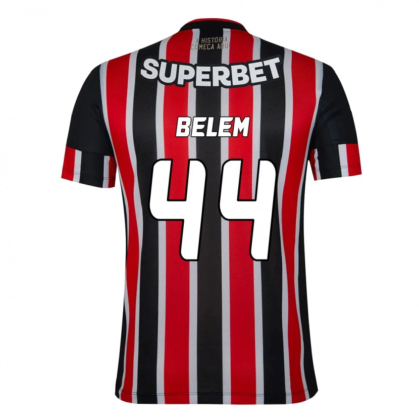 Danxen Homem Camisola Matheus Belém #44 Preto Vermelho Alternativa 2025/26 Camisa
