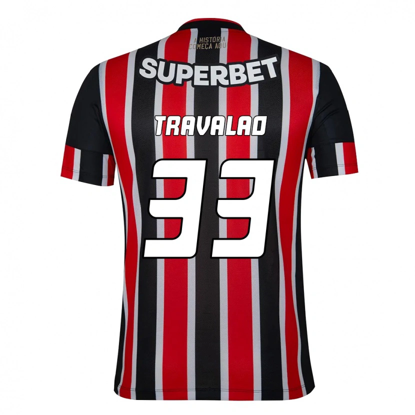 Danxen Homem Camisola Rafa Travalão #33 Preto Vermelho Alternativa 2025/26 Camisa
