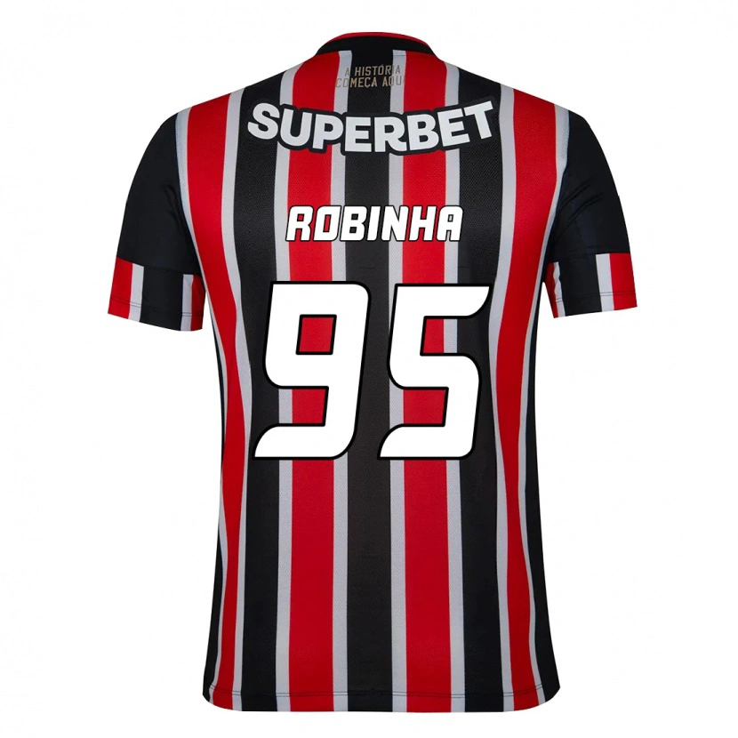 Danxen Homem Camisola Robinha #95 Preto Vermelho Alternativa 2025/26 Camisa