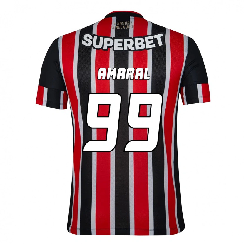 Danxen Homem Camisola Vitória Amaral #99 Preto Vermelho Alternativa 2025/26 Camisa