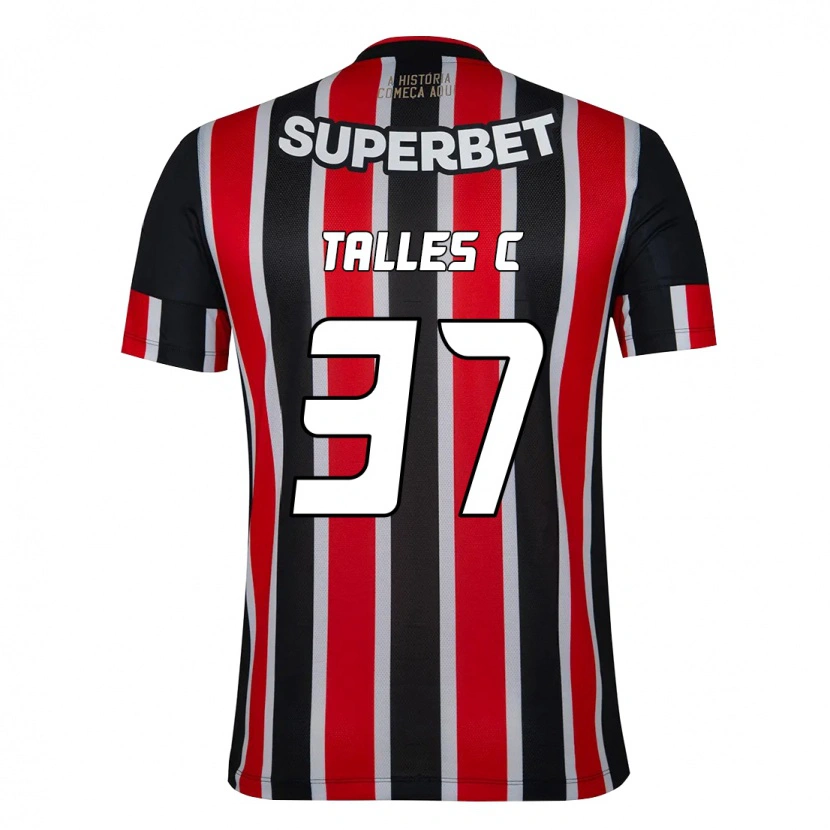 Danxen Homem Camisola Talles #37 Preto Vermelho Alternativa 2025/26 Camisa