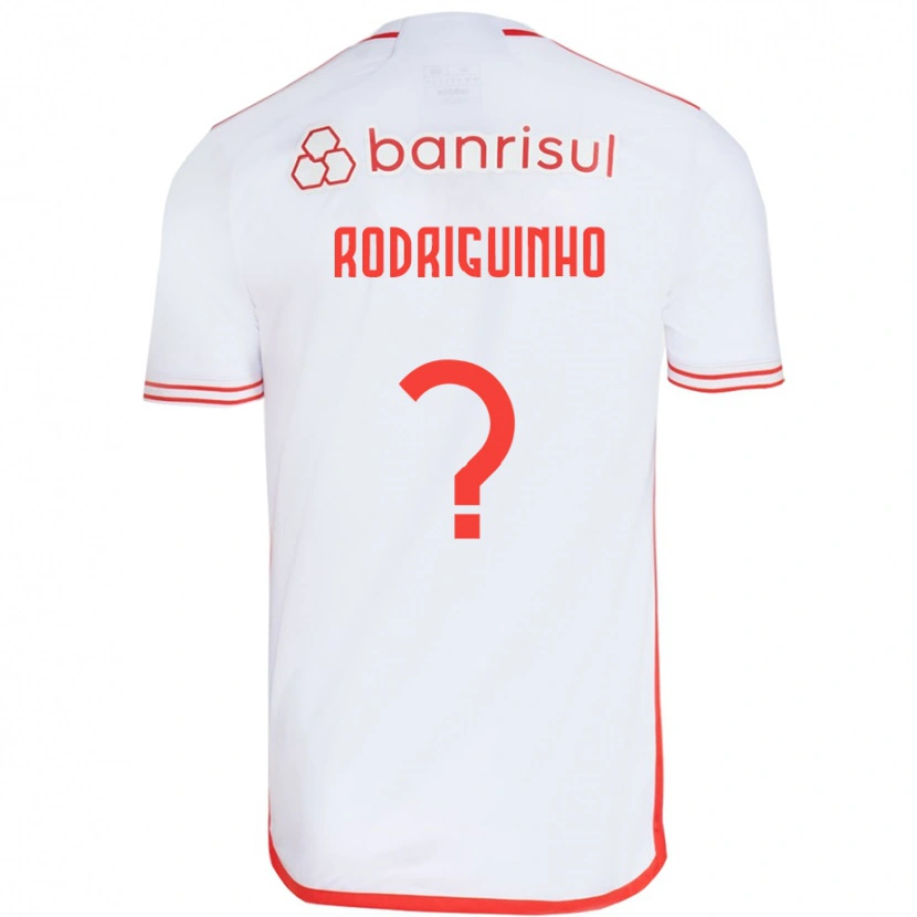 Danxen Homem Camisola Rodriguinho #0 Branco Vermelho Alternativa 2025/26 Camisa