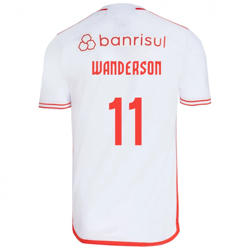 Danxen Homem Camisola Wanderson #11 Branco Vermelho Alternativa 2025/26 Camisa