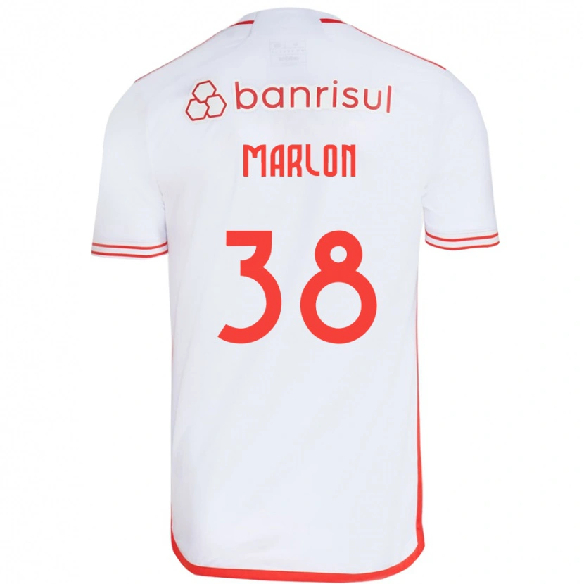 Danxen Homem Camisola Marlon #38 Branco Vermelho Alternativa 2025/26 Camisa
