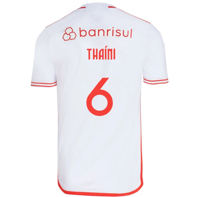 Danxen Homem Camisola Thaíni #6 Branco Vermelho Alternativa 2025/26 Camisa