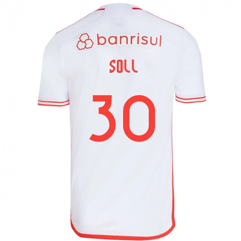 Danxen Homem Camisola Soll #30 Branco Vermelho Alternativa 2025/26 Camisa