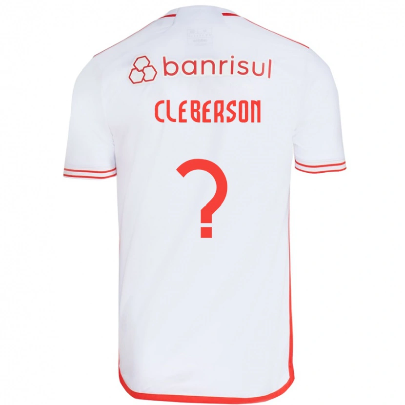 Danxen Homem Camisola Cleberson #0 Branco Vermelho Alternativa 2025/26 Camisa