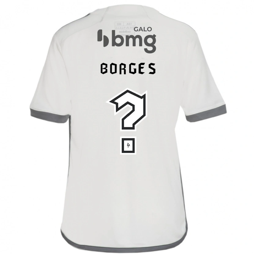 Danxen Homem Camisola Leo Borges #0 Branco Sujo Alternativa 2025/26 Camisa
