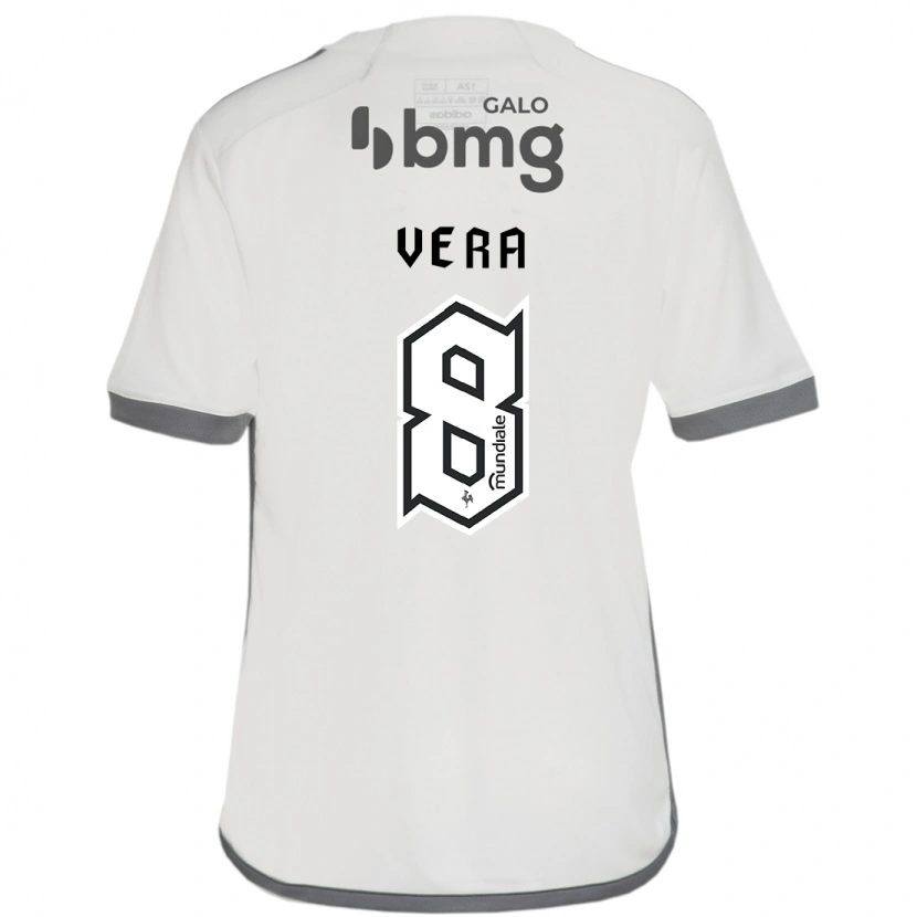 Danxen Homem Camisola Fausto Vera #8 Branco Sujo Alternativa 2025/26 Camisa