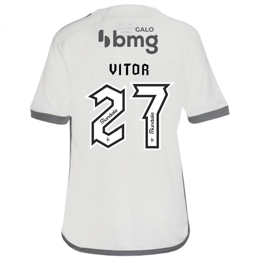 Danxen Homem Camisola Paulo Vitor #27 Branco Sujo Alternativa 2025/26 Camisa