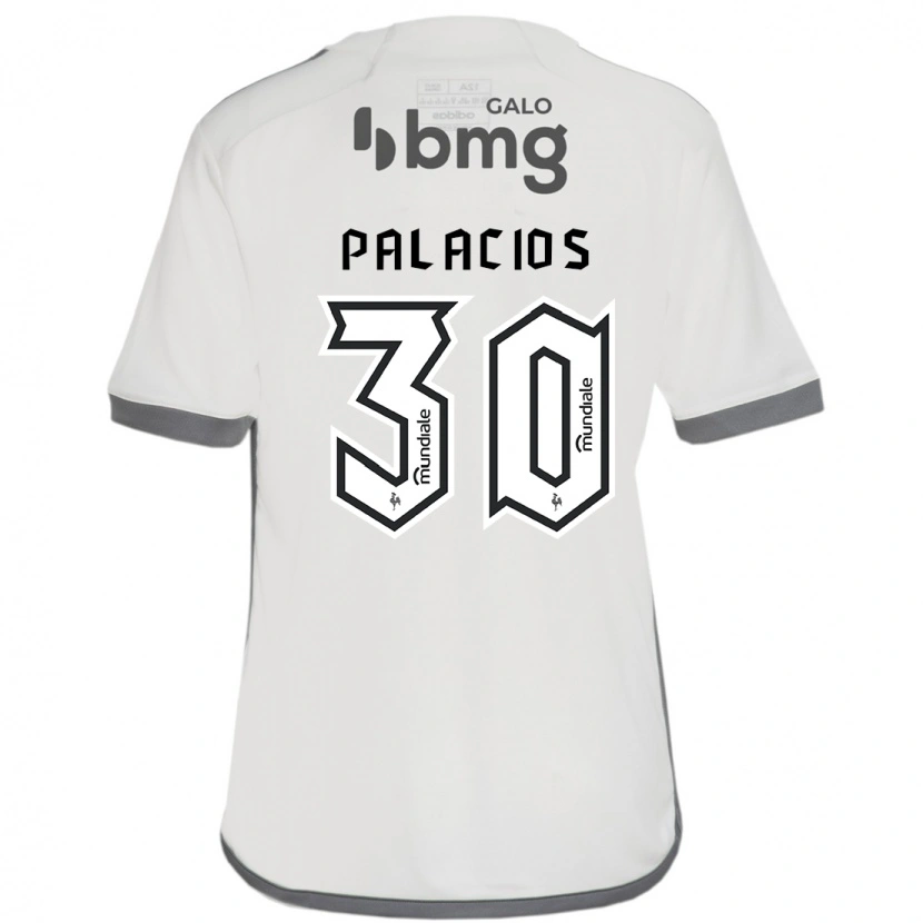 Danxen Homem Camisola Brahian Palacios #30 Branco Sujo Alternativa 2025/26 Camisa